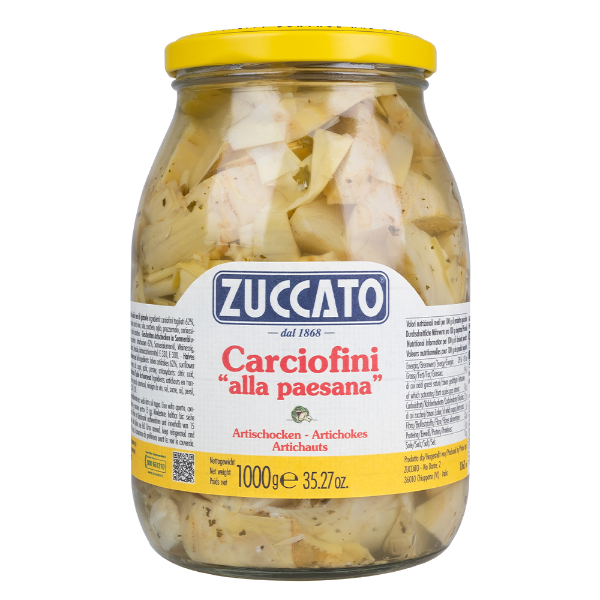Artiskok stykker Paesana Carciofi quartini 1062ml Zuccato 6stk/ks