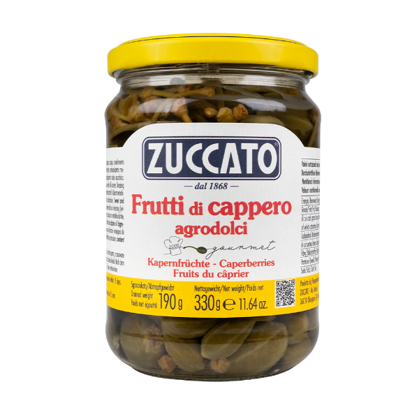Kapers frugter Frutti di cappero 330g/370ml Zuccato