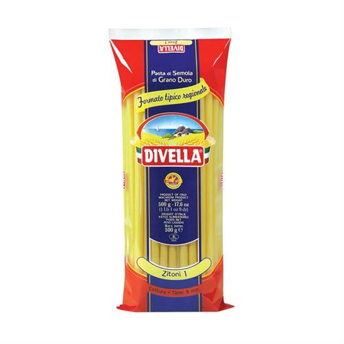 LAGERSALG TILBUD-- Pasta Zitoni 500g Divella 10kg/ks