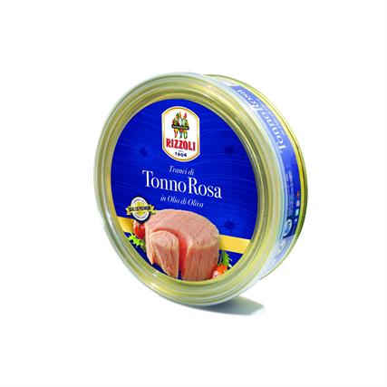 Tunfilet i olivenolie Tonno Rosa 500g (drænet vægt 325g) dåse Rizzoli