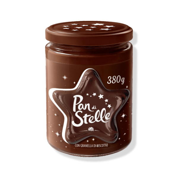 Pan di Stelle creme smørepålæg m. hasselnødder og kakao 580g Barilla 8stk/ks