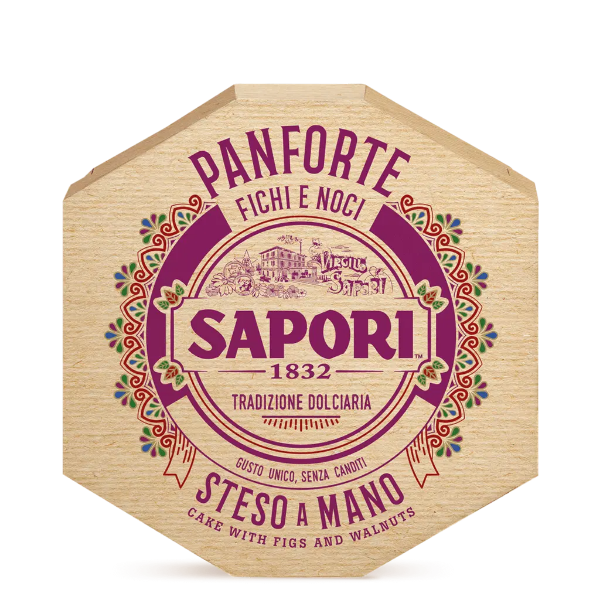 Panforte Fichi e noci m. figner og valnødder 280g SAPORI 10stk/ks