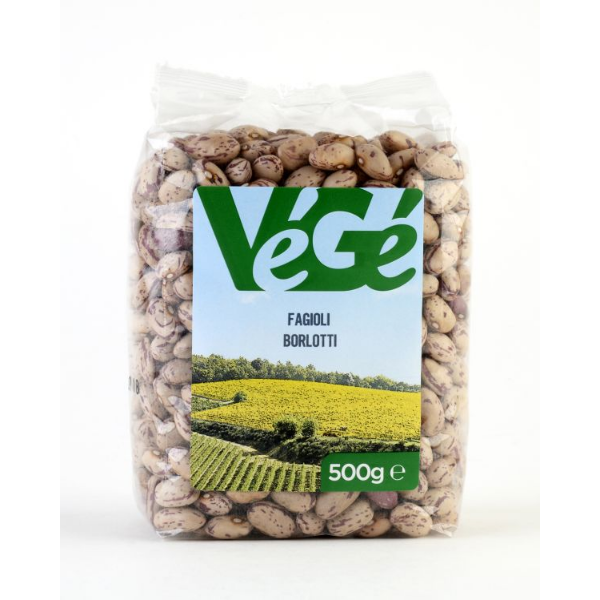 Tørrede borlotti bønner 500g Vegé
