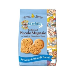Småkager Frollini del Piccolo Mugnaio m fløde og chokolade dråber 300g Mulino Bianco 12stk/ks